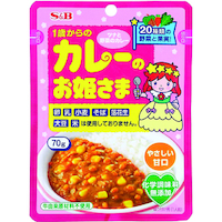 [Best Before:04.12.2024] Kids Princess Curry Pouch カレーのお姫様 70g