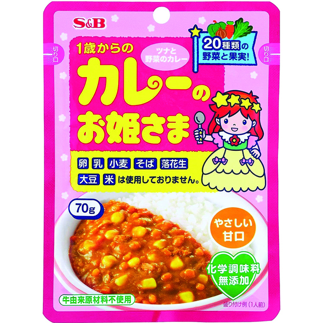 Curry　Kids　Princess　70g　Pouch　カレーのお姫様