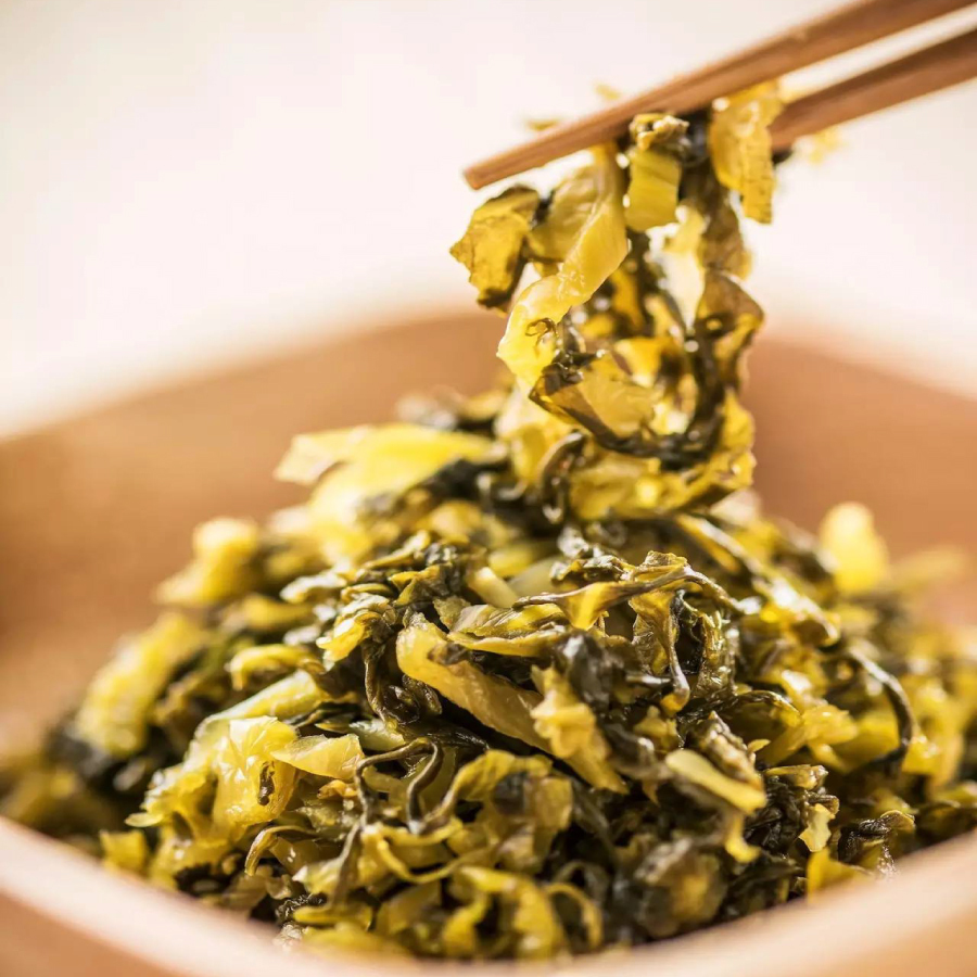 Takana Pickled Mustard Leaf | Pickled Mustard Green : Small Pieces of Takana Chahan DIshes