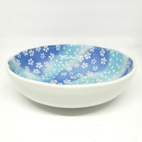 2B0083 Light Blue SAKURA Serving Dish D19.5 H5.5