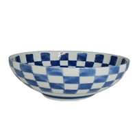 2B0084 ICHIMATSU Checkered Bowl
