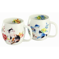 2G0035 Flower Cat Mug Gift Set
