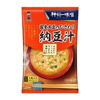 Shinshuichi Instant Miso Soup With Crushed Natto  即席味噌汁 ひきわり納豆 3 serves