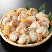 Frozen Boiled Scallop Roe-on 1kg(21-25pc)　スチームほたて