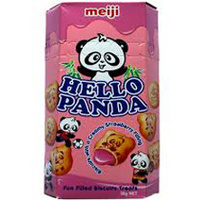 MEIJI Hello Panda Strawberry Flavoured Filling 50g