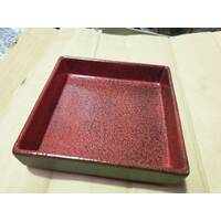 [Clearance] SP012 Red Square Serving Plate D10.5 H3.5